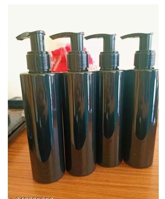 AV Bottles 200Ml Pump Bottle for Hand Sanitizer/Hand Wash Refillable Empty Bottle for Home Office and Travel (Pack of 4) Black-image-40