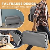 PawHut Hundeliege Outdoor, klappbar Erhöhte Haustierliege mit Stahlrahmen, Kühlendes Haustierbett für kleine Hunde, Hundebett für Draußen Camping, Grau, 71 x 58 x 20 cm