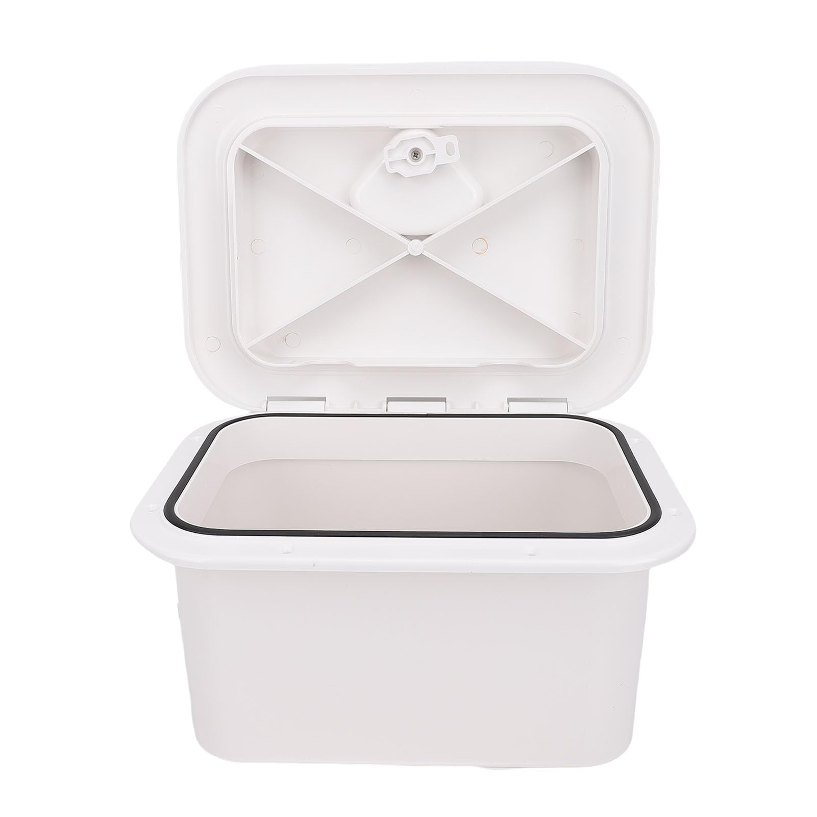 Generic Caja Compacta Impermeable de ABS para Almacenamiento de Barcos, Herramientas para Aparejos de Pesca, Barcos, Color Blanco, 37,5x27x17,5cm