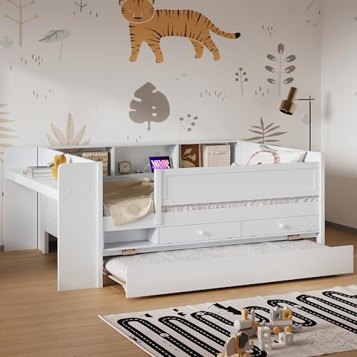 Ball & Cast Multi-Functional Twin Daybed with Drawers & Trundle