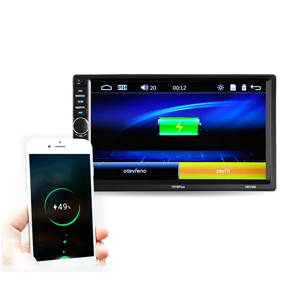 Reproductor MP5 para coche, pantalla táctil HD de 7 pulgadas, Radio FM estéreo, llamada manos libres BT con USB TF