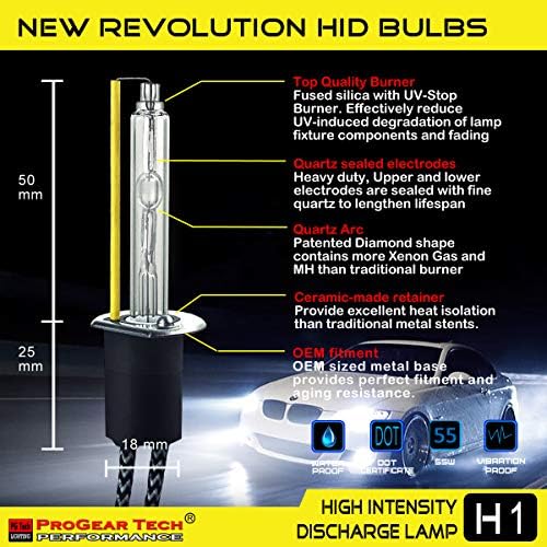 Heavy Duty 55W AC Digital CANBUS HID Xenon Conversion Kit NO OBC Error Headlight Fog-light (H1, 6000K)