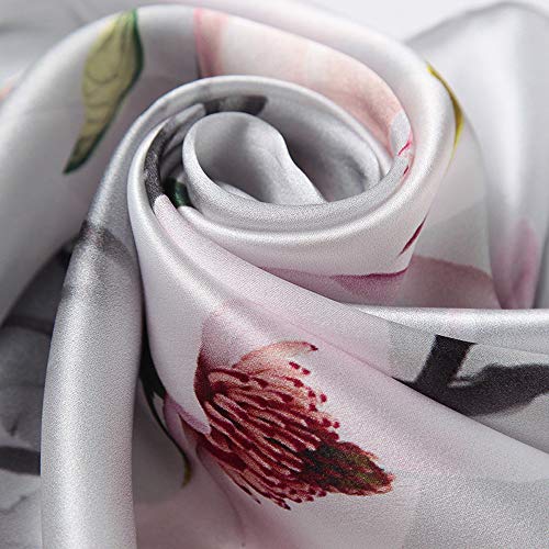 Regalo pañuelo de seda mujer estilo oriental estolas suaves chal de moda señoras 3