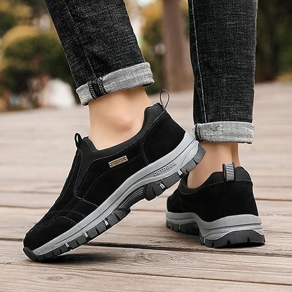 Enjerr Orthopedic Shoes Men, 2025 New Men's Orthopedic Arch Support Comfortable Slip On Loafers, Waterproof Breathable3