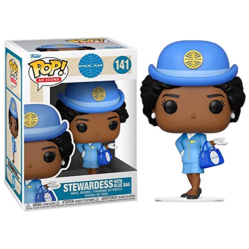 Funko Pop Pop! Ad Icons: Pan Am - Stewardess With Blue Bag, Multicolor, 57893
