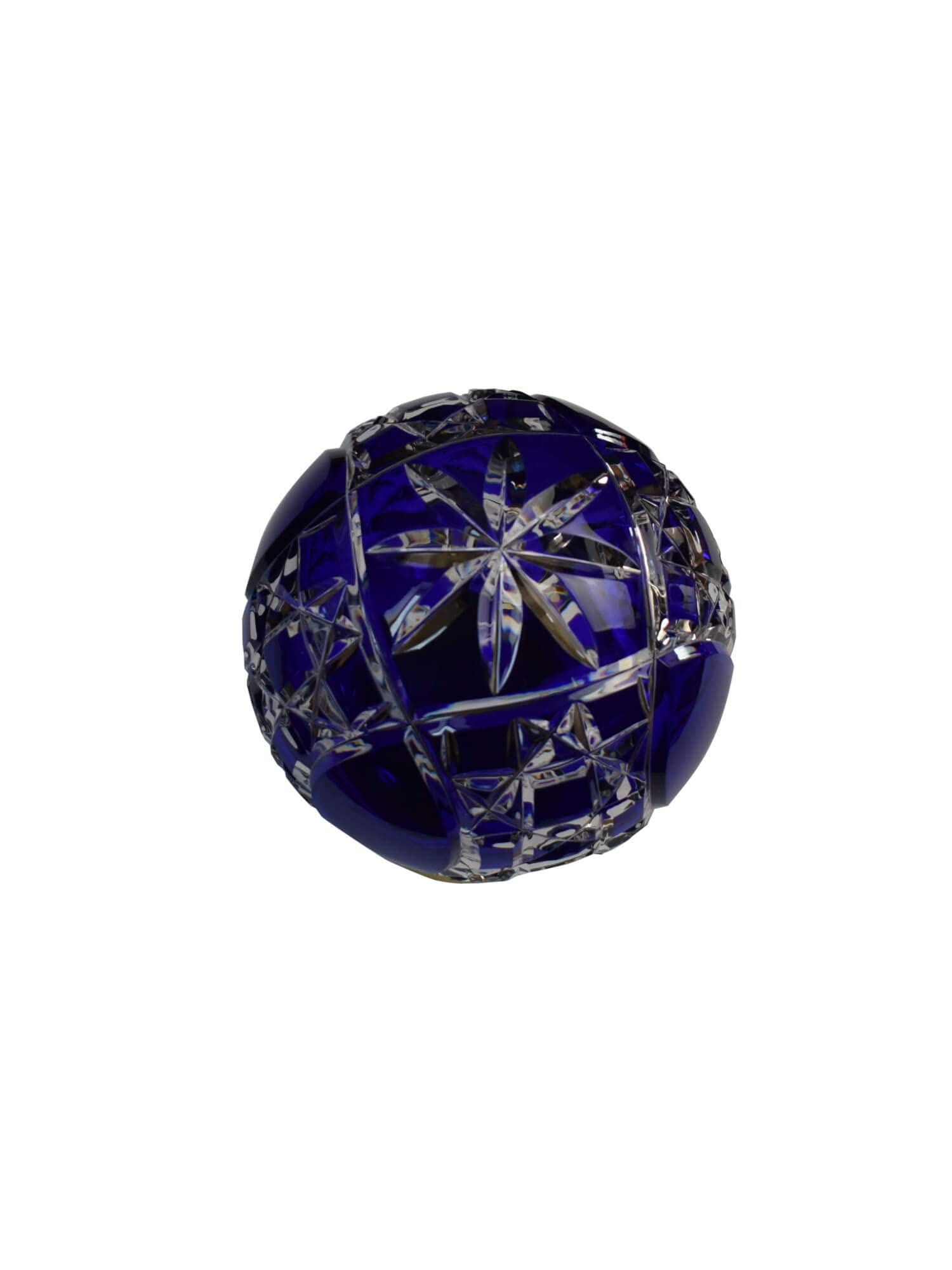 Bola de rampa de cristal azul Mousson
