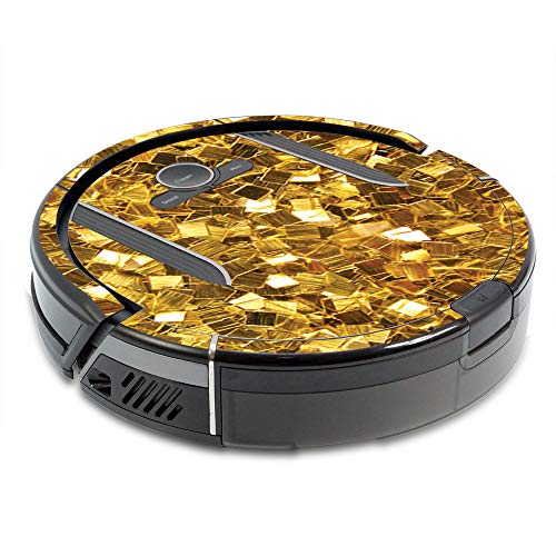 Image of MightySkins Skin Compatible with Shark Ion Robot R85 Vacuum Minimum Coverage - Gold Chips | Protective, Durable, and Unique Vinyl wrap Cover | Easy to Apply, Remove | Made in The USA