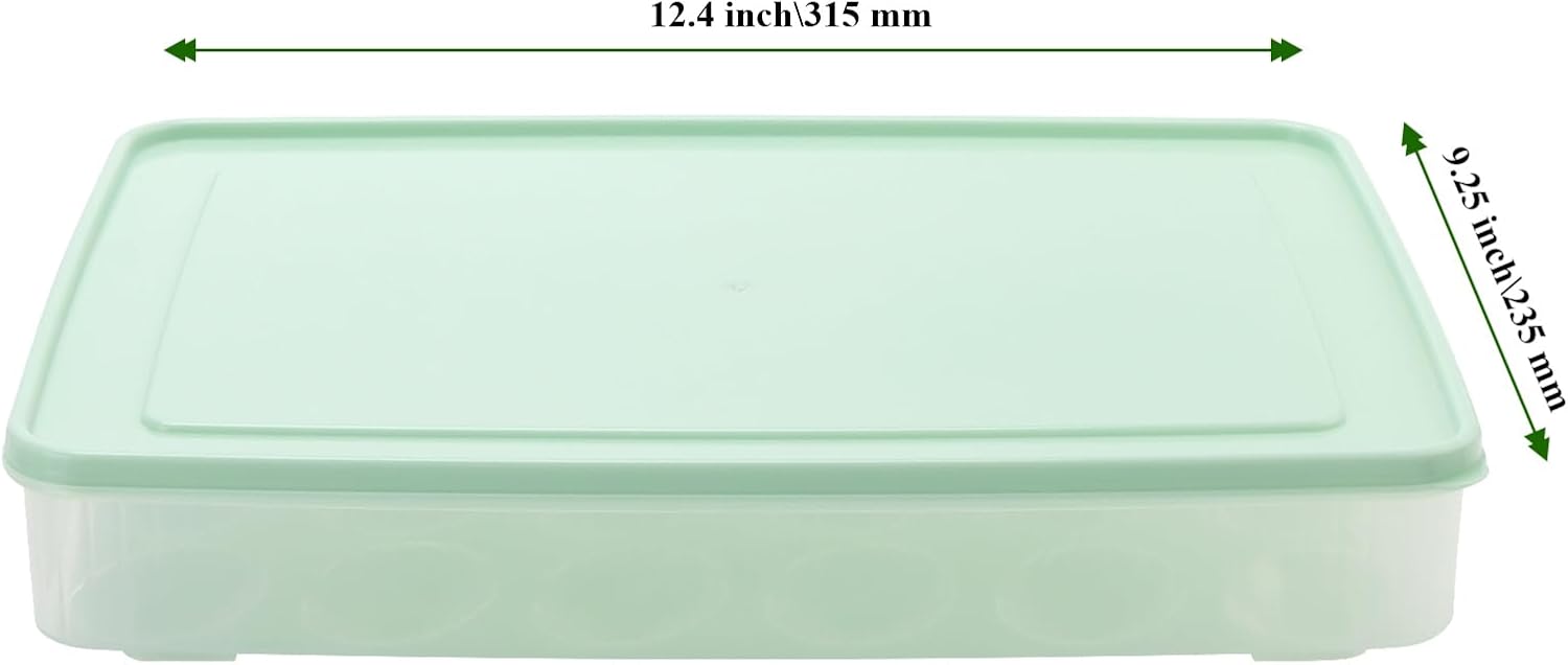 Set of 4 Deviled Egg Containers with Lid, 96 Eggs Clear Plastic Deviled Egg Tray Carrier, Stackable Clear Storage Eggs for Refrigerator Organizer