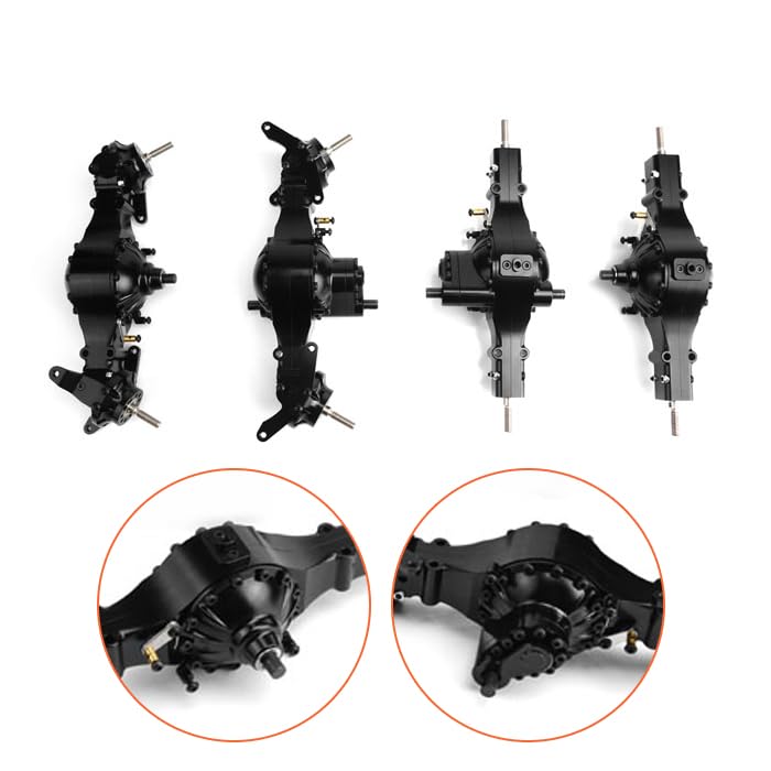 LESU 8 x 8 Differentialsperre für Vorder- und Hinterachsen, Metall, für RC 1/14 Traktor LKW-Zubehör