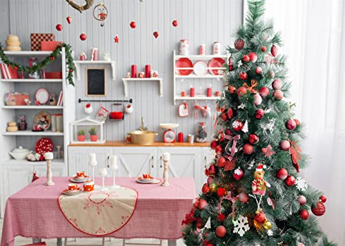 Décor de cuisine moderne de Noël fond en tissu pour photographe culinaire