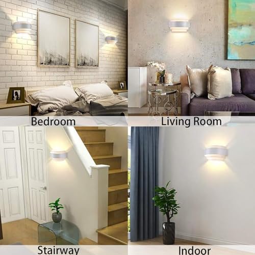 Iluminación decorativa para salón y pasillo con lámparas de pared interior E27 de metal 7