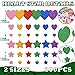 Marspark 678 Pieces Colorful Glitter Foam Stickers for Kids Self Adhesive Stars Heart Shapes Glitter Jewels Gem Stickers Rhinestone for Party Birthday Holiday Crafts Gems Bling Jewels