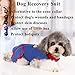 IDOMIK Dog Recovery Suit for Female Spay - Adjustable Anti-Licking Dog Post Surgery Onesie, Male Female Dog Neuter Spay Suits, Soft Abdominal Wound Bandage & E-Collar Cone Alternative