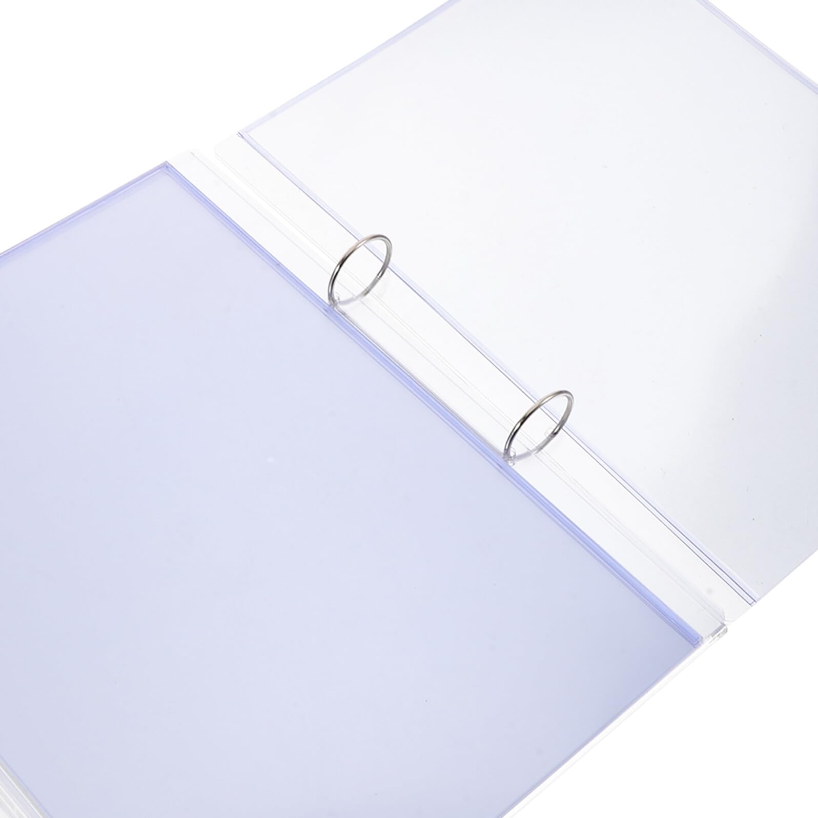 Portamenús Horizontal Transparente A6 Base Biselada Soporte de Exhibición de Mesa para Restaurante 6 Fundas de Doble Cara Expositor de Letreros y Menú Multipágina Fácil de