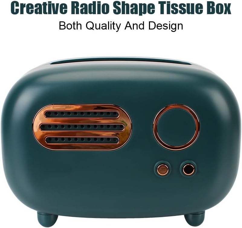 Decoration Desktop Paper Holder Wet Wipes Storage Boxes Tissue Box Ornament Craft Radio