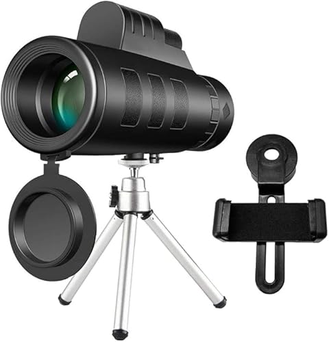 Telescópio monocular portátil com zoom monocular 40 x 60 com suporte de celular profissional para ob
