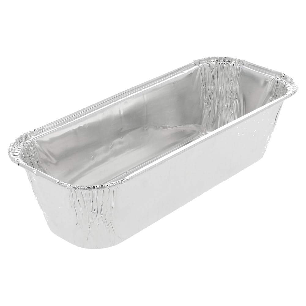 García de Pou 135.41 Recipientes Plum Cake, 600 ml, 20.6 x 8.1 cm, 100 unidades, Aluminio