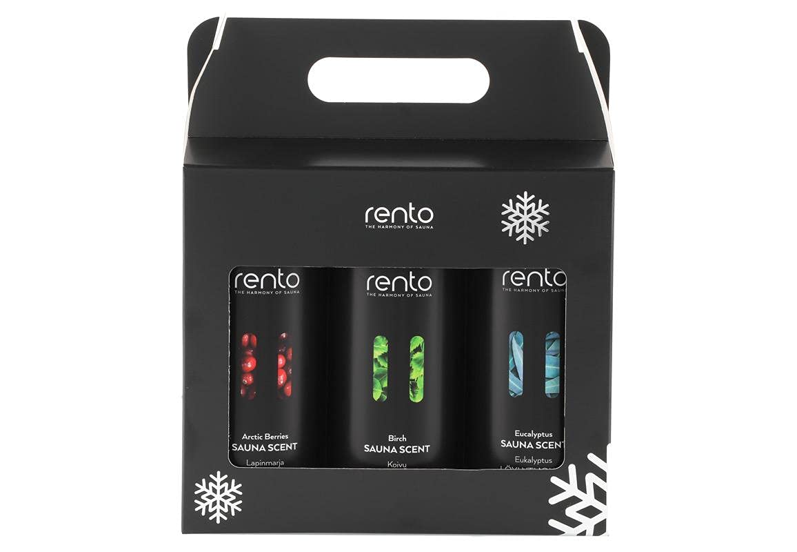Rento Caja de regalo perfumada para sauna, 3 x 400 ml
