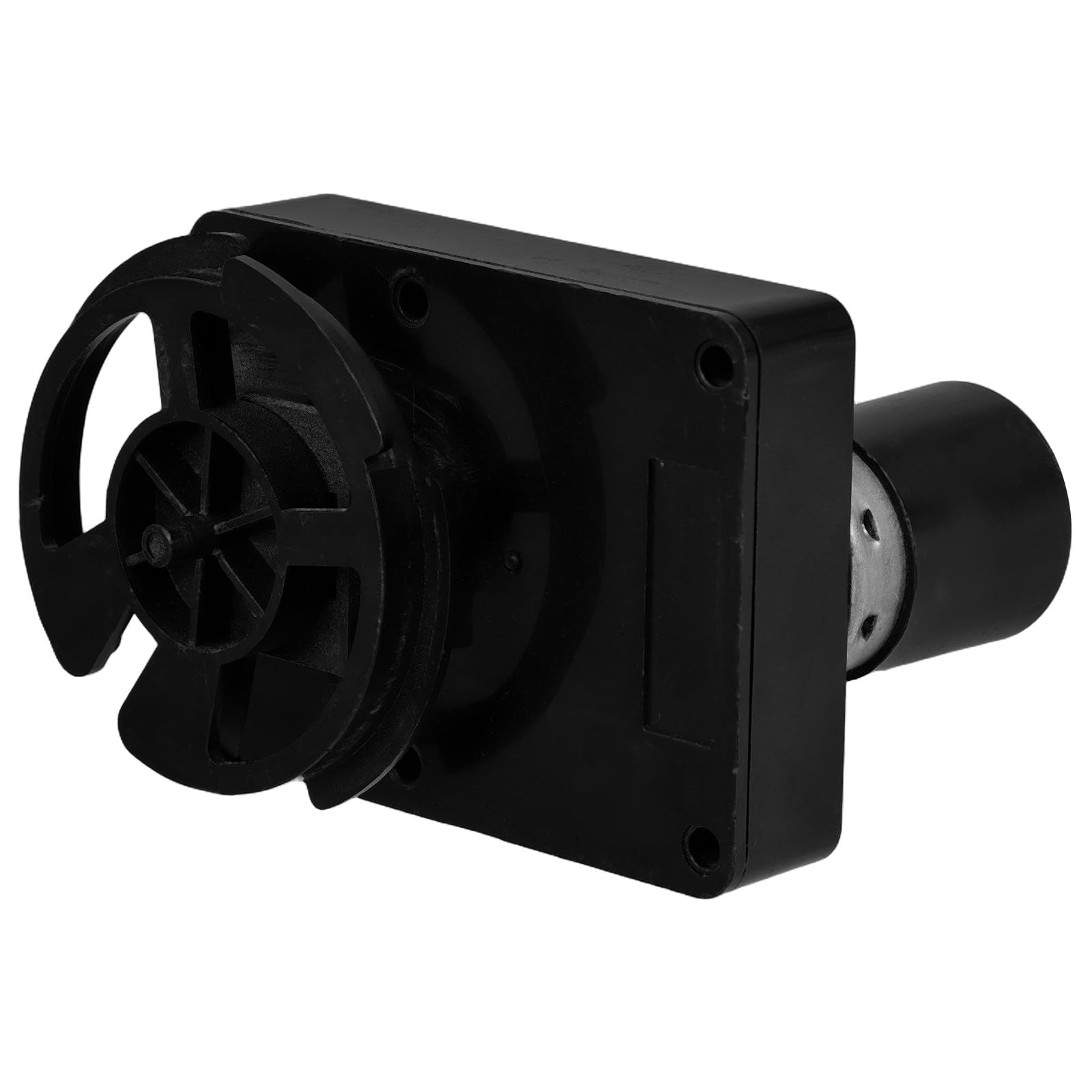 Motor reductor con engranaje plástico negro y reducción de velocidad 8