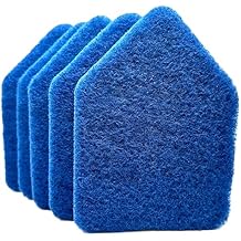 Blue Scouring Pads 5 Pack High-Power Scrub Pads Refill Extendable Tub Tile Scrubber Brushes, Deep Cleaning Replacement Pads Bathroom, Kitchen, Toilet, Tile, Sink- Fits Moku, Yocada, Cleanhome & More