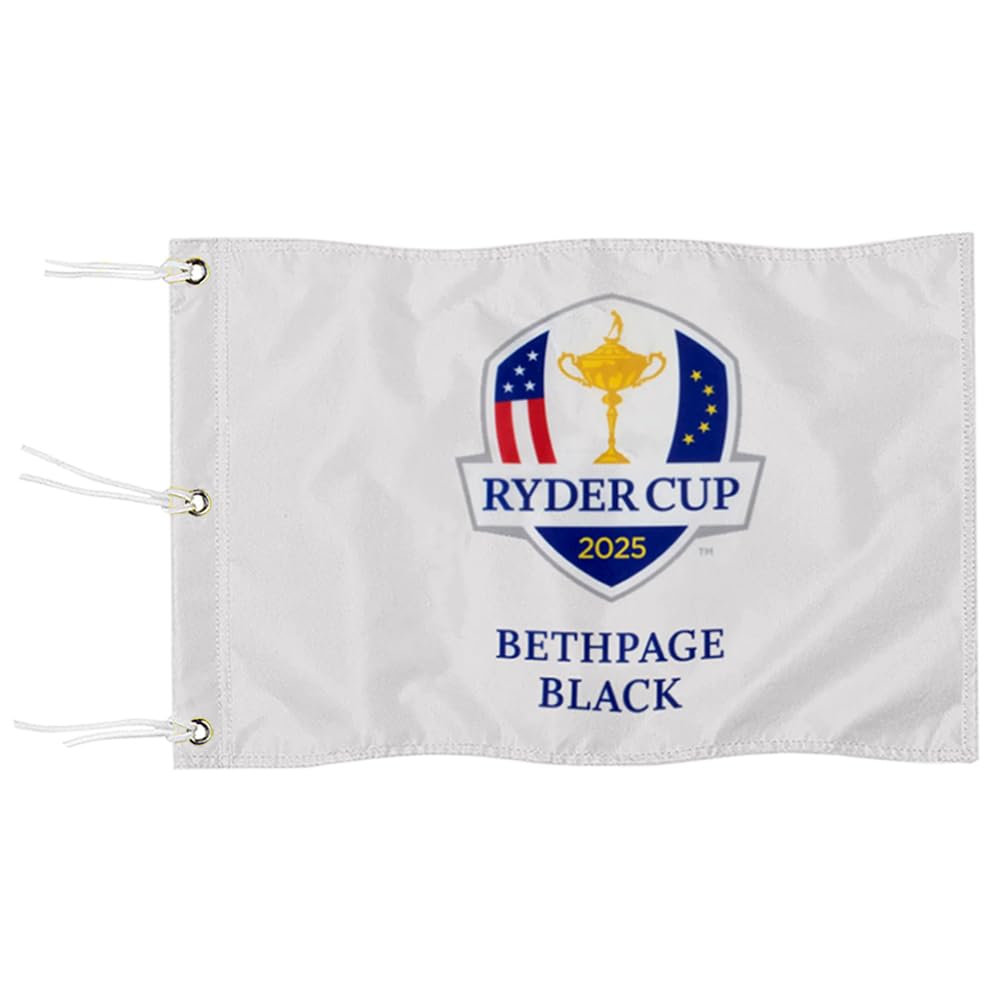 2BUT 2025 Bethpage Black Golf Pin Flag Practic Putting Green Golf Flag For Backyard Garden Double-Sewn 600D Nylon Miniature Pin Flag (20"x13" Grommet)