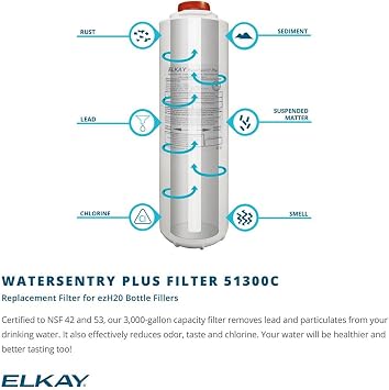 Elkay LZWSM8K Bottle Filling Station, 1.5, Stainless Steel