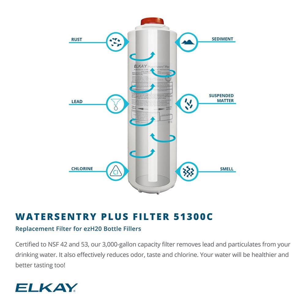 Elkay LZWSSM EZH2O Surface Mount Filtered Bottle Filling Station Non-Refrig. Stainless Steel product thumbnail 6