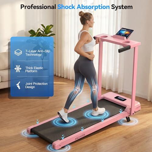 Image of FUNMILY 3.5HP Walking Pad Incline Treadmill with Desk & Handle Bar, Heavy Duty 350 lbs Weight Capacity Portable Treadmill for Home and Office, Remote Control & LED Display