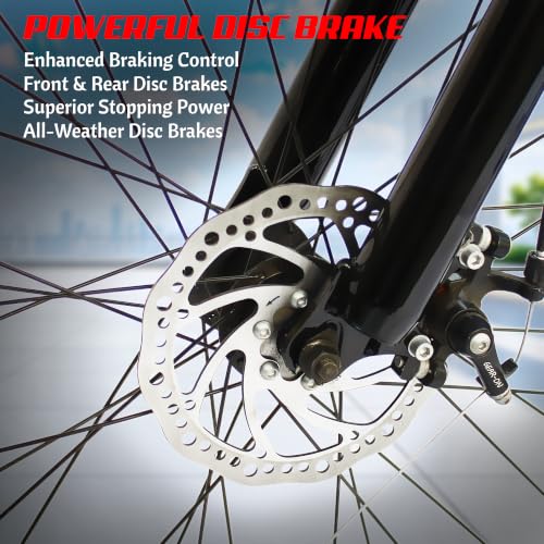 Image of MATELCO Urbano EA26 Electric Cycle with 7.65Ah Removable Battery, 26 inch Wheel Size, Front Suspension, 250W BLDC Motor, Quick Acceleration, 90% Assembled Black