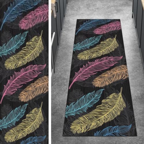 Alfombra de pasillo antideslizante lavable que repele las manchas 2