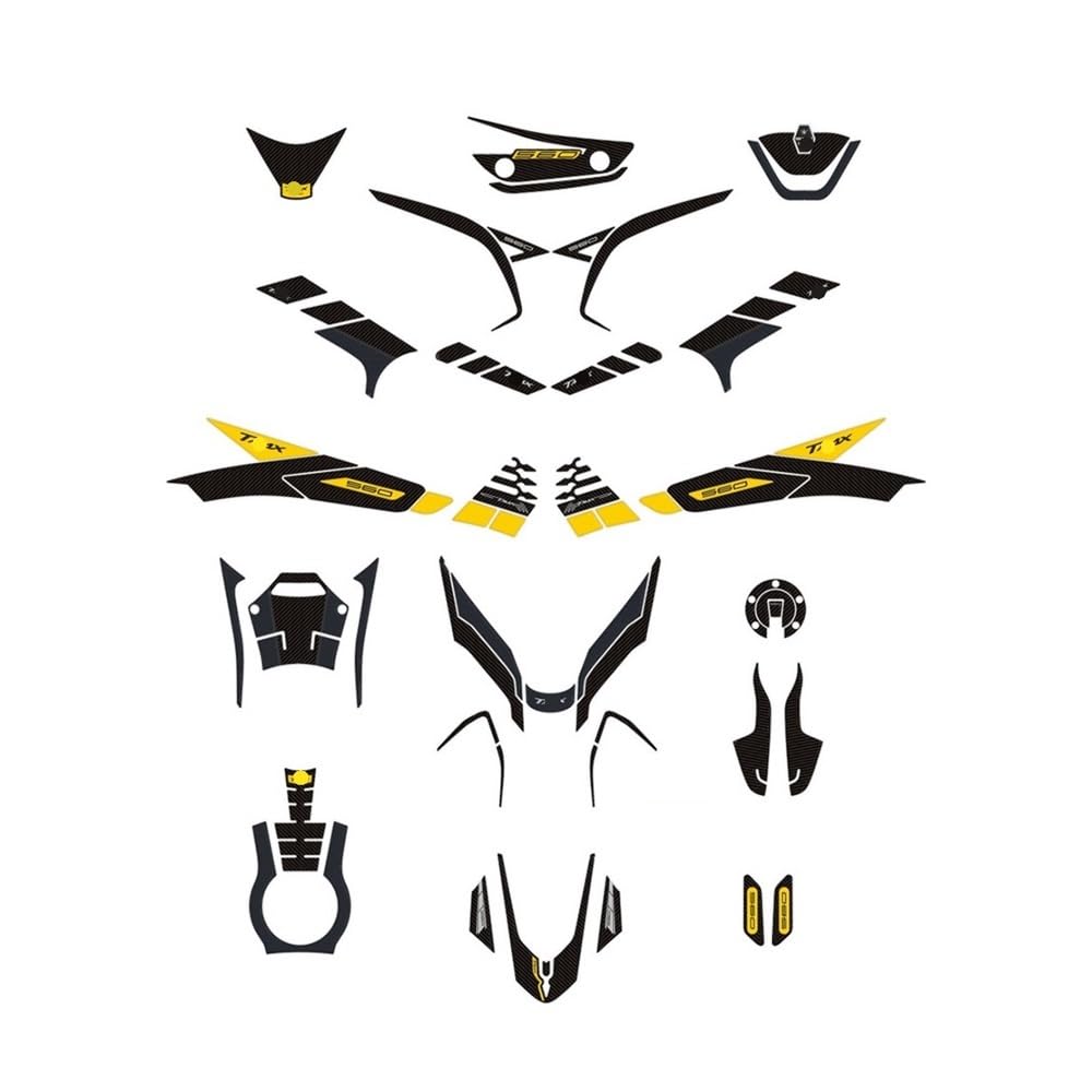 Autocollant bleu de protection réservoir moto pour vos sorties en Tmax560 2024