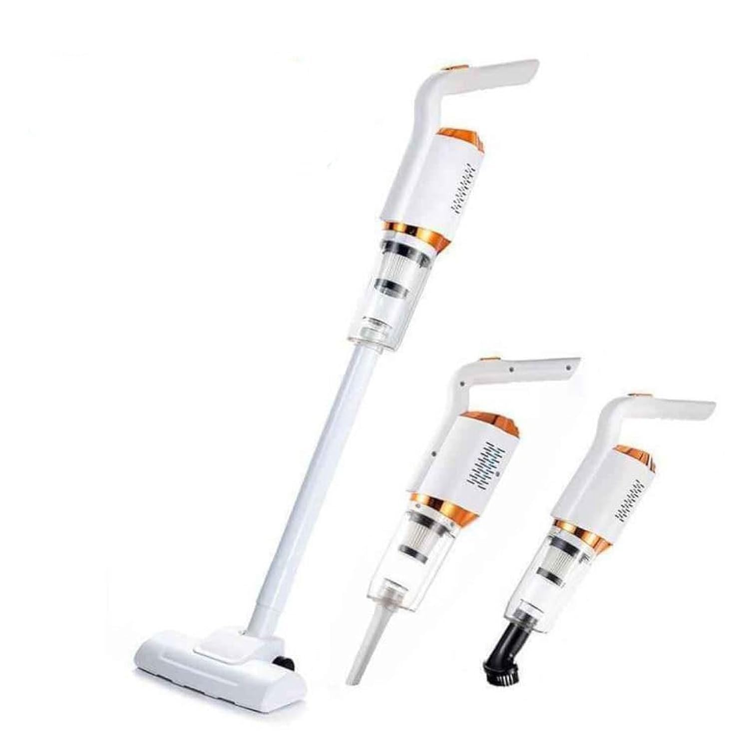 Cordless Vacuum Cleaner - Handheld & Upright Use, 8500Pa Suction, 600ml Dust Cup, Multi-Surface Cleaning, Long-Lasting Use, White Color, Includes Extension Pipe & Brushes & One Small Gift.
