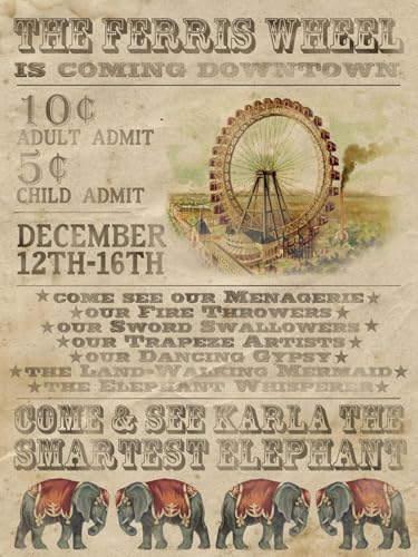 ART.COM Wall Art Print Vintage Circus IV by Grace Popp,