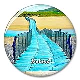 Schwimmender Steg in Irland Kühlschrankmagnet Dekorativer Magnet Touristische Stadt Reise Souvenir Sammlung Geschenk Starker Kühlschrank Aufkleber