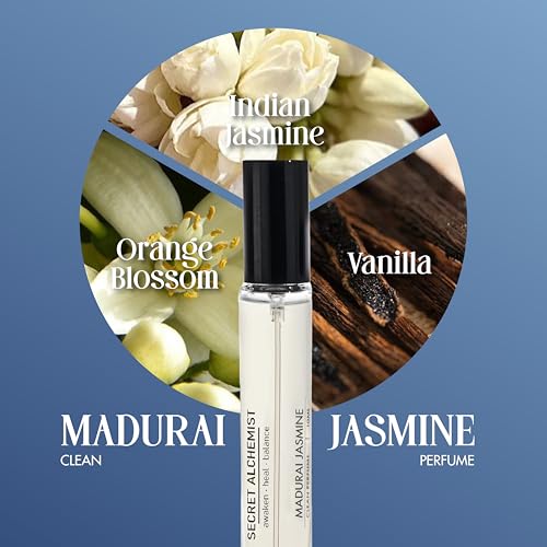 Image of Secret Alchemist Clean Perfume Duo Discovery Set 10ml x 2 Long Lasting Unisex EDP Gift Set for Women | Floral & Fresh | High Concentration, Travel Size, Day Wear (Madurai Jasmine, Bergamot Nostalgia)