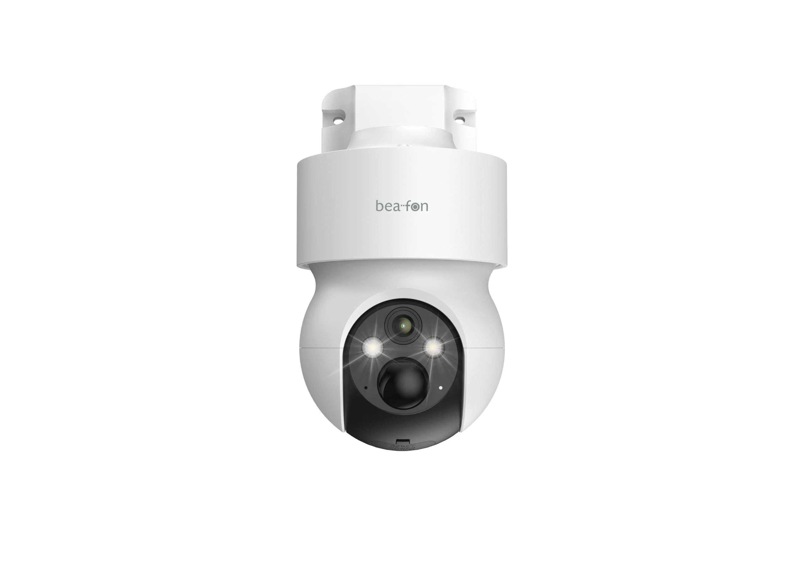 Beafon, Smart Home, Safer 3S Pro, Überwachungskamera Außenbereich, IP65 Schutz gegen Wasser und Staub, steuerbare Outdoor Kamera, weiß, Netzwerk WiFi 2,4G, Android-iOS, Sicherheitskamera mit LED