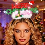 Las diademas LED de Navidad están cuidadosamente hechas de tela de alta calidad que es suave y cómoda sin ejercer demasiada presión sobre la cabeza y las orejas.