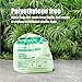 POWERTEC Compostable Bags, 3 Gallon (11.35 Liter), 100 Count, Extra Thick 0.71 Mil Kitchen Scrap Waste Bag, ASTM D6400 US BPI & European OK Compost Home Certified, Biodegradable Yard Waste Trash Bag