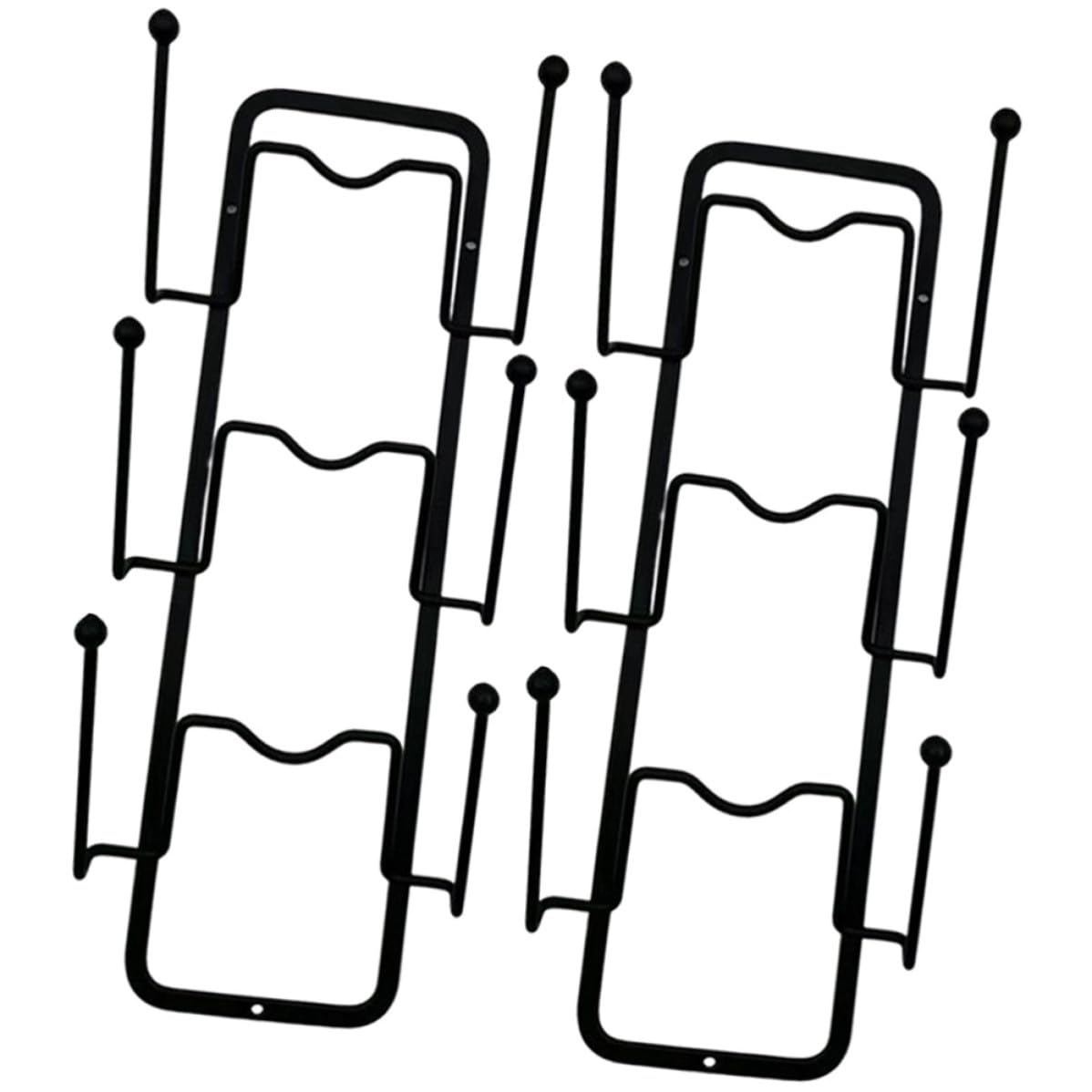 ifundom Organisateur Mural Support Décoratif Résistant à L'usure pour Couvercles de Casseroles en Acier Carbone Design en U, Gain de Place Cuisine, Lot de 2 Pièces