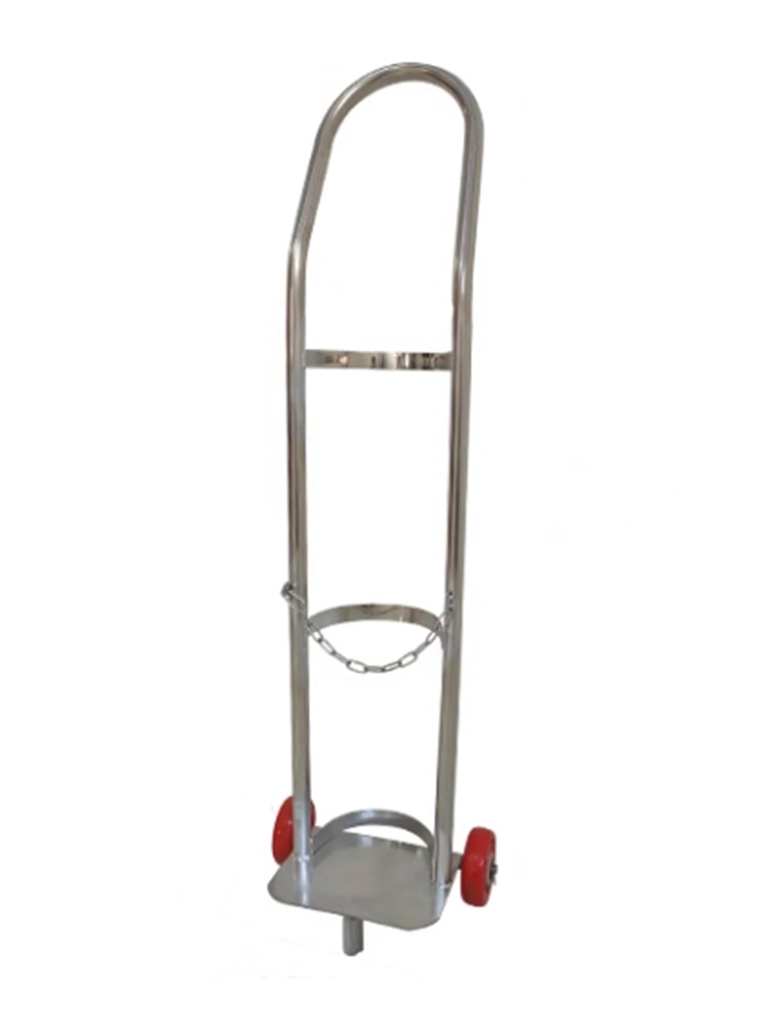 GHHVFEC Oxygen cylinder rack,Portable Oxygen Cylinder Trolley Rack, Rolling Gas Tank Holder for Laboratories & Factories, Oxygen Storage Stand (22x18x95cm, 8L Capacity)