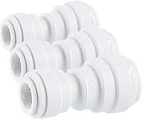 Vista 9 de John Guest Speedfit - Conector recto de unión OD de 1/4 pulgadas, empuje para conectar la instalación de plomería de plástico, PP0408WP