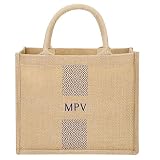 Bolso Playa Mujer Personalizado Grande de Yute y Mimbre con Asas Reforzadas – Capazo Verano Antihumedad Regalo Mujer