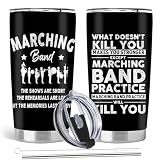 Absacie Marching Band Gifts, Marching Band Director Gifts, 20oz Stainless Steel Tumbler with Lid Straw