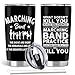 Absacie Marching Band Gifts, Marching Band Director Gifts, 20oz Stainless Steel Tumbler with Lid Straw