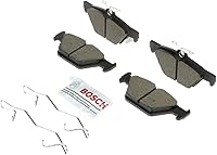 Bosch BC1808 QuietCast Premium Ceramic Rear Brake Pads for Subaru Ascent Crosstrek Forester Legacy Outback WRX