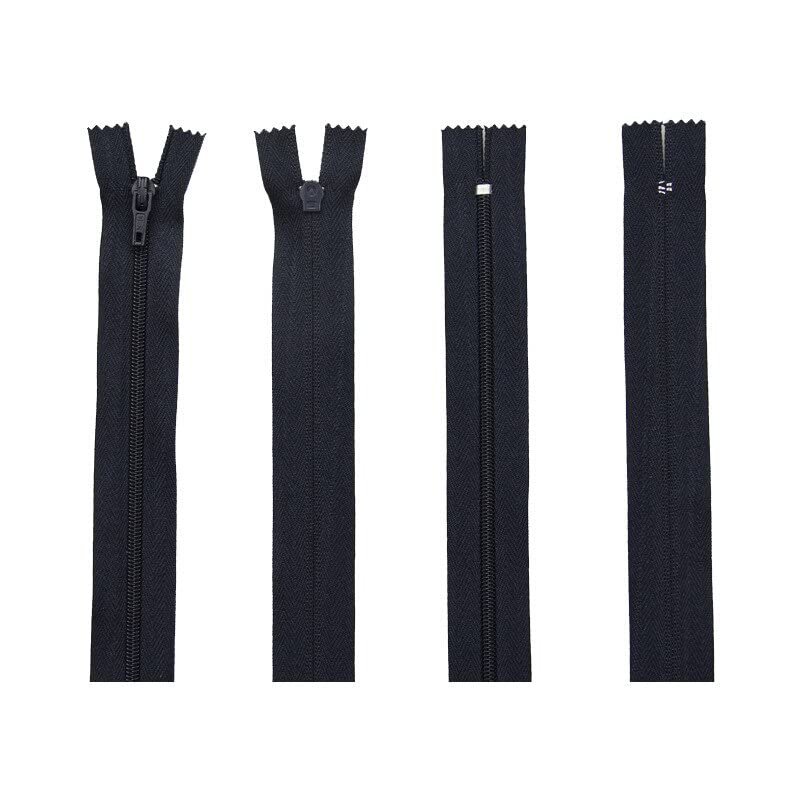 KGS - Confezione Da 10 Cerniere In Nylon Per Cucito - 10 Colori Assortiti - Lunghezza 35,6 Cm (Chiusura 38,1 Cm) - Ideali Per Abiti, Borse E Progetti Fai Da Te