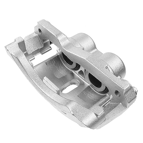 Image of Detroit Axle - Front Right Brake Caliper for 01-06 Chevrolet Silverado 3500 | GMC Sierra 3500, 2007-2010 Sierra Silverado 3500 HD, Express Savana 3500 4500 Passenger Side Brake Caliper w /Bracket