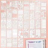 36 Pcs Journal Stencils, Planner Stencils for Journaling Scrapbook Notebook Diary, Scrapbooking Supplie Washable Durable