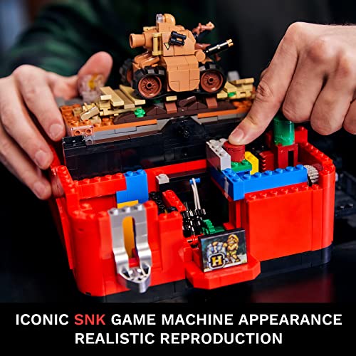 Retro Arcade Machine Building Set For Adults, Pantasy Icons Metal Slug Entertainment System Gameplay Building Kit, Collectible Assemble Model Building Blocks, Creative Model Kits For Adults To Build #TOP1
