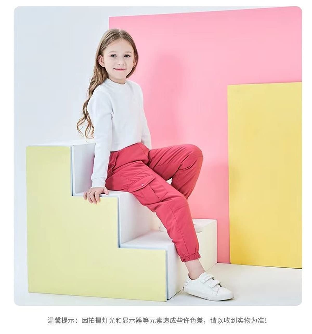 JELEUON Little Boys Girls Winter Warm Down Puffer Elastic Lightweight Warm Snow Pants Trousers 120 Gray